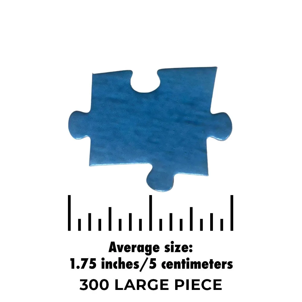 50's Drag Race Jigsaw Puzzle Bits and Pieces