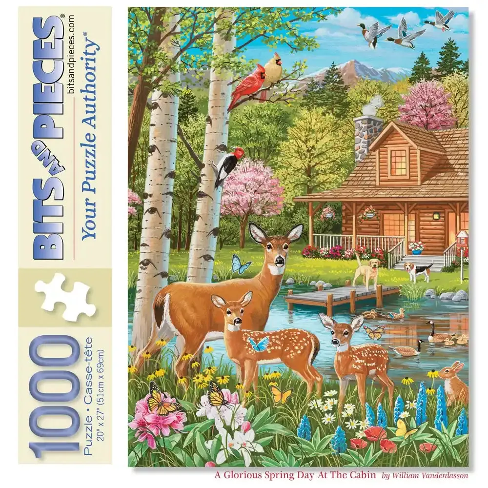 A Glorious Spring Day At The Cabin Jigsaw Puzzle Bits and Pieces