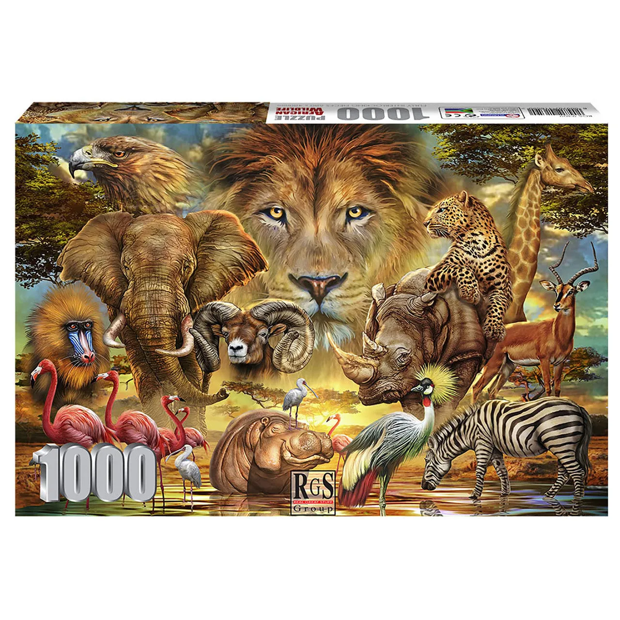 African Wildlife 1000 Piece Puzzle