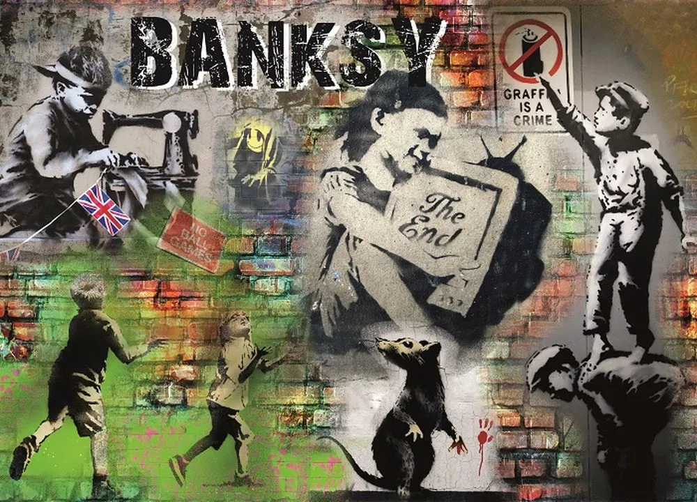 Banksy Collage 1000 Piece Jigsaw Puzzle