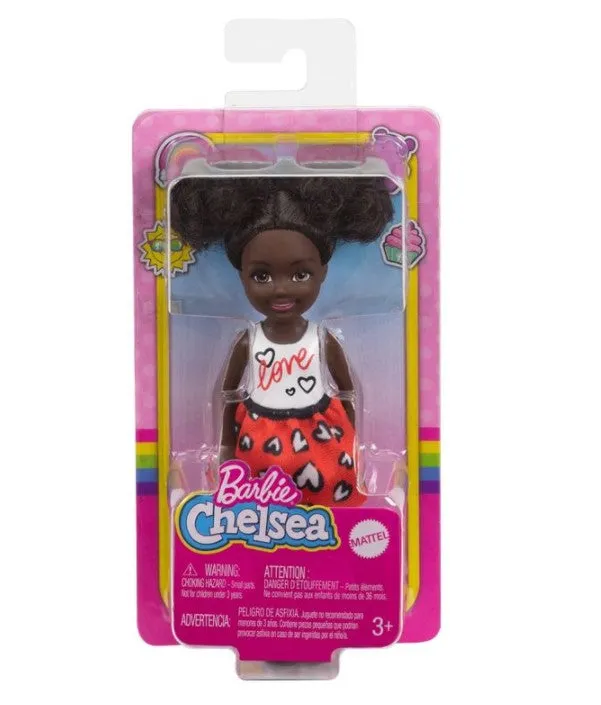Barbie Club Chelsea Doll Heart Print Skirt