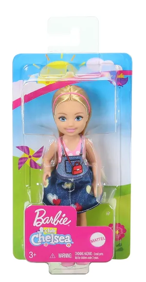 Barbie Club Chelsea Doll Hearts Denim Skirt