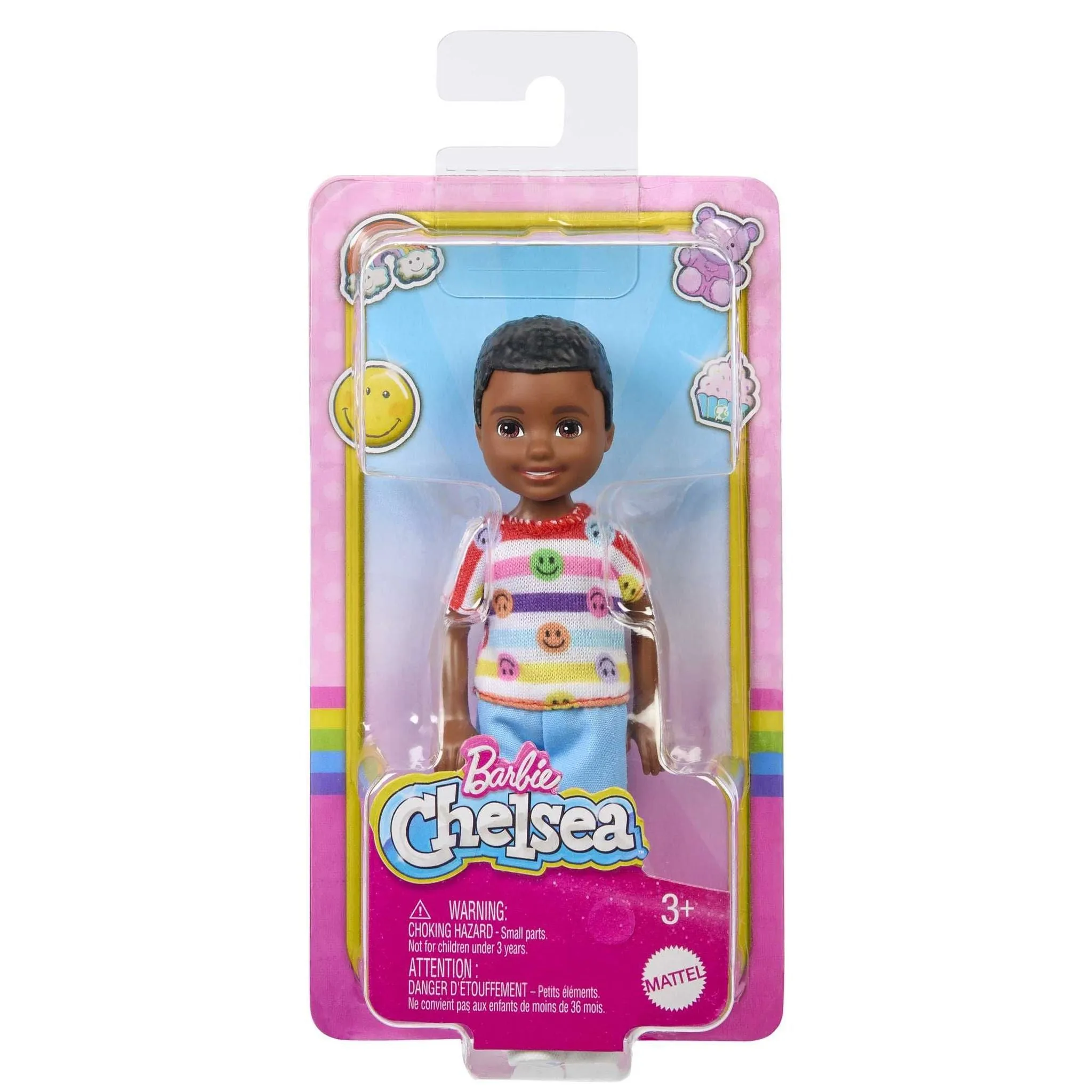 Barbie Club Chelsea Doll Smiley Face Shirt
