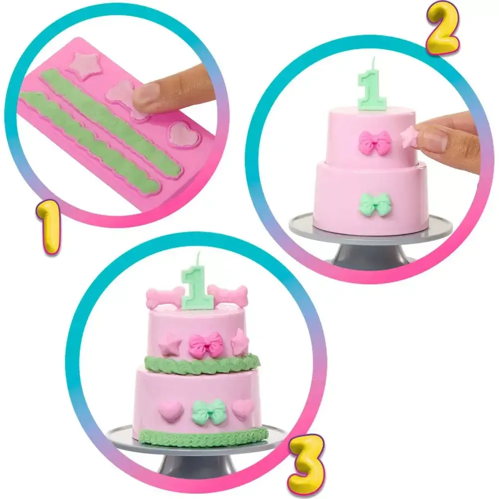 Barbie Party Unboxed Pet Birthday Series  Shimmerin’ Hearts Doll Set