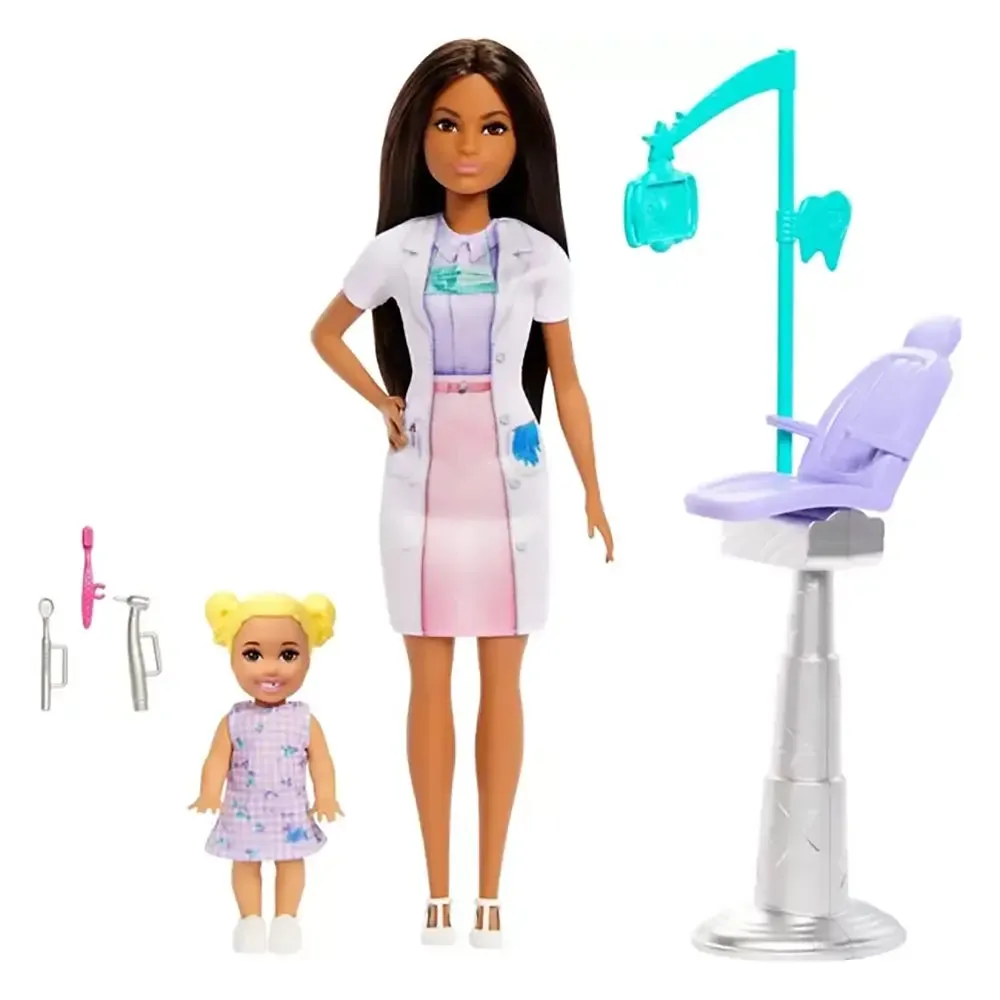 Barbie You Can Be Anything Dentist With Brunette Fashion Doll