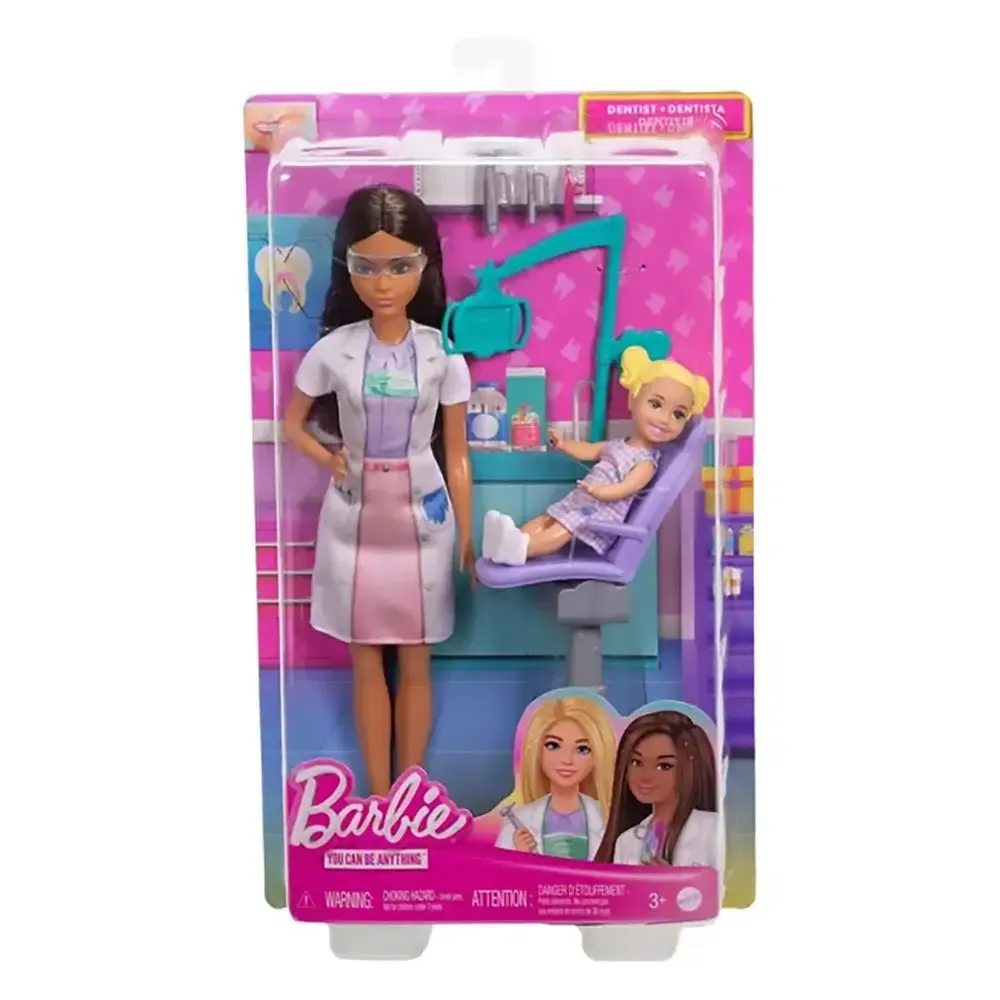 Barbie You Can Be Anything Dentist With Brunette Fashion Doll