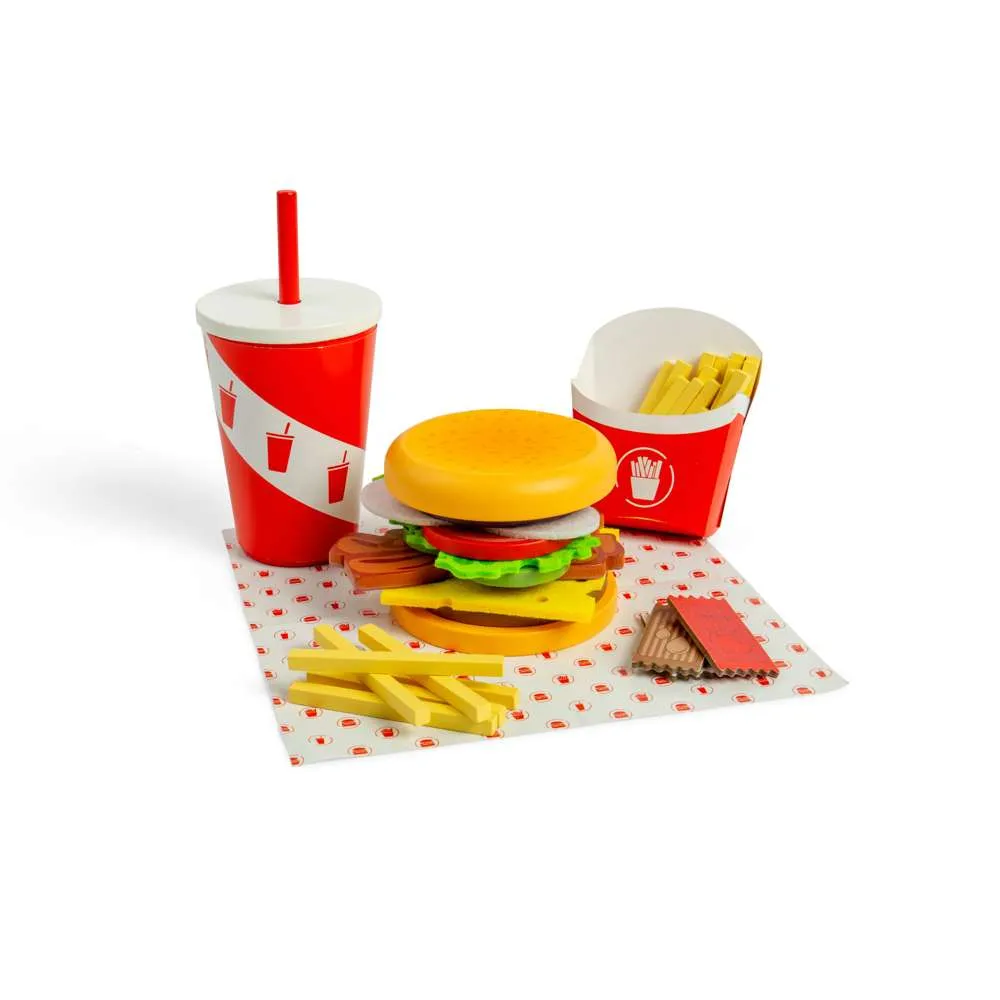 Bigjigs Toys Burger And Fries Set