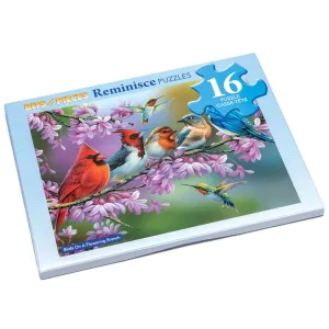 Birds On A Flowering Branch Extra Large Piece Reminisce Jigsaw Puzzle Bits and Pieces