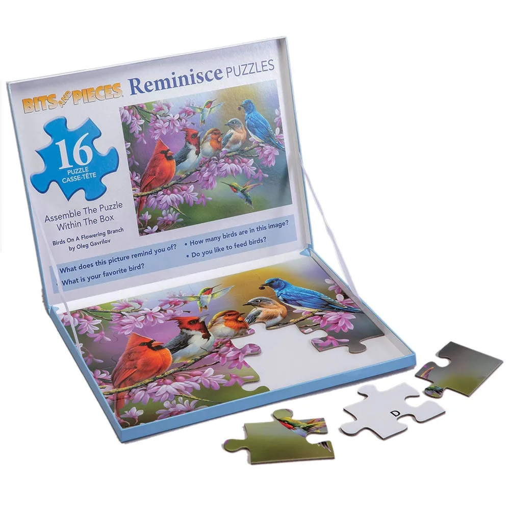 Birds On A Flowering Branch Extra Large Piece Reminisce Jigsaw Puzzle Bits and Pieces