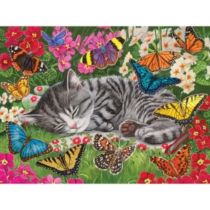 Blanket of Butterflies Jigsaw Puzzle Bits and Pieces