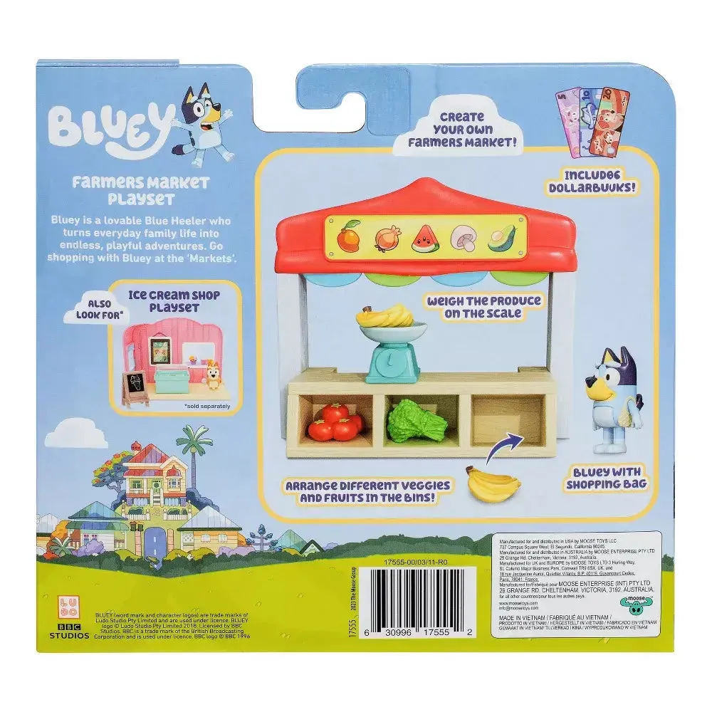 Bluey Farmers Market Mini Playset
