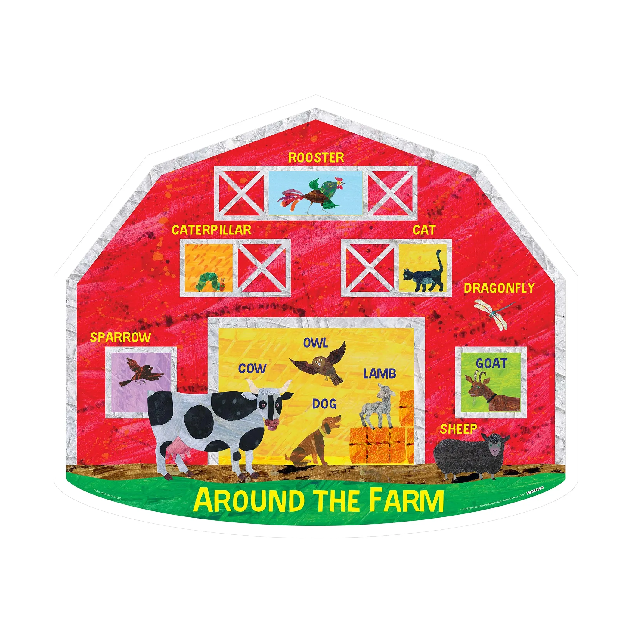 Briarpatch Eric Carle Around the Farm 26-Piece Floor Puzzle