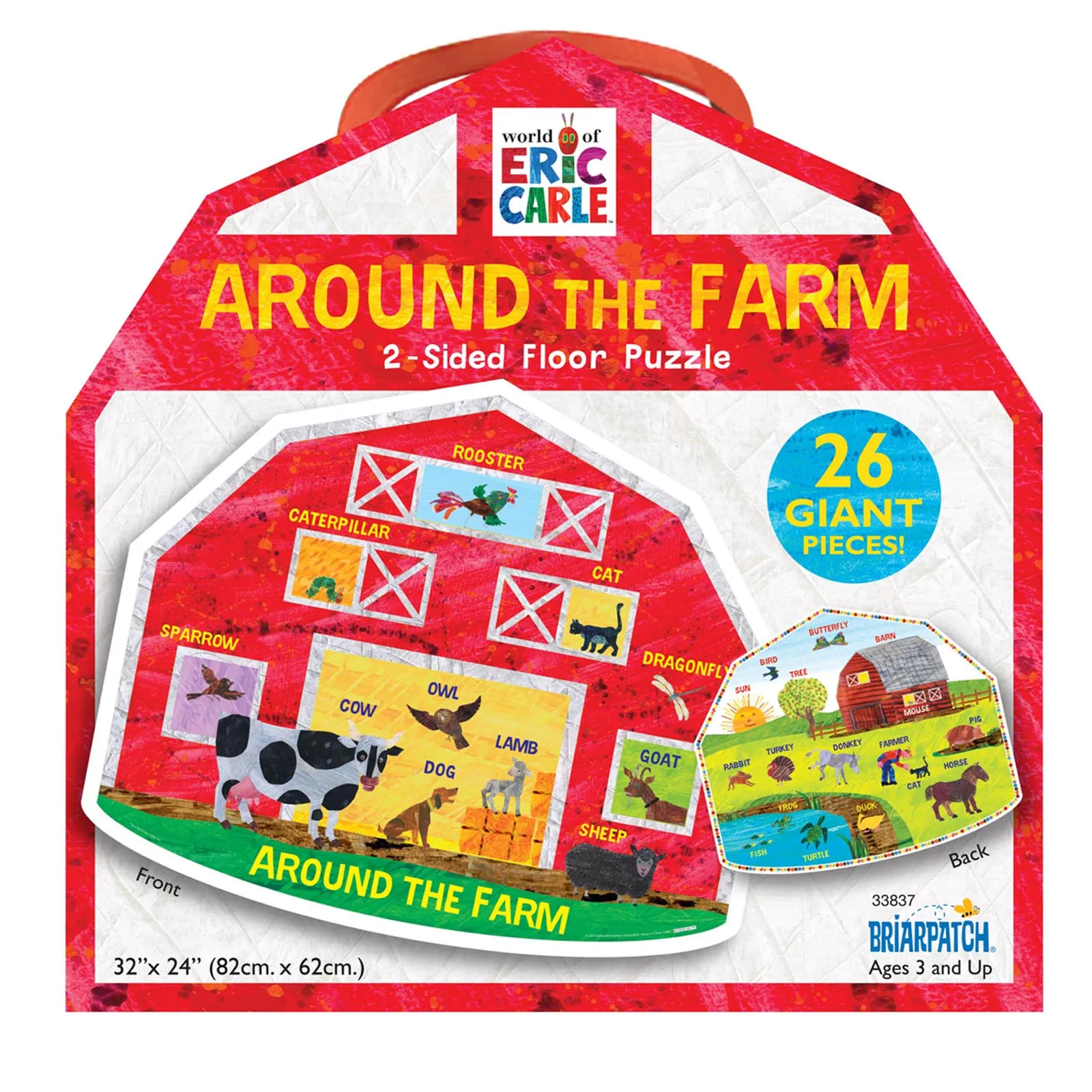 Briarpatch Eric Carle Around the Farm 26-Piece Floor Puzzle