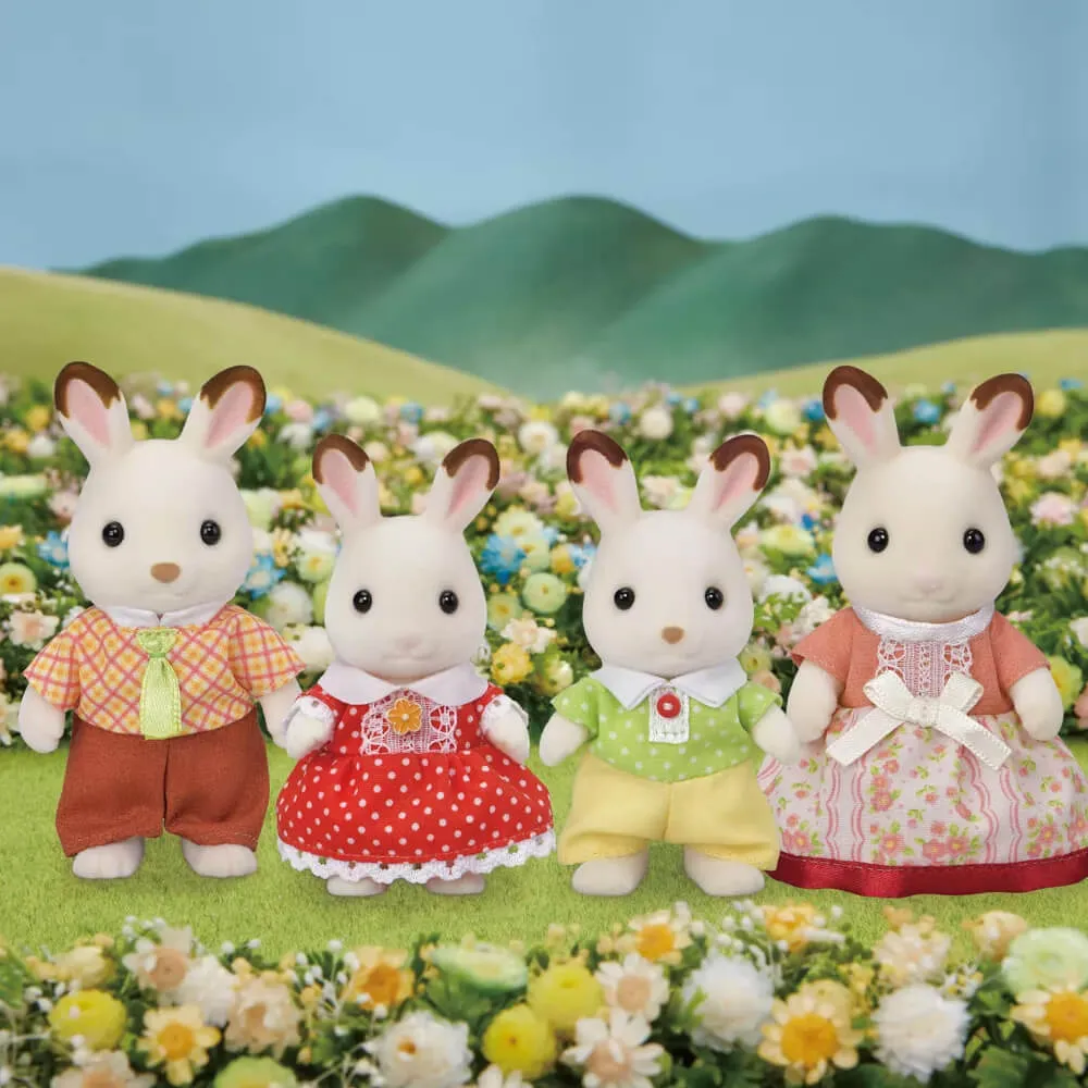 Calico Critters Chocolate Rabbit Family Doll Set
