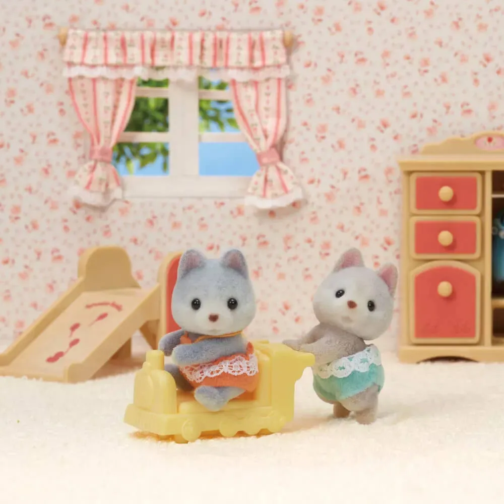 Calico Critters Husky Twins Doll Set