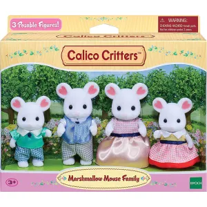 Calico Critters Marshmallow Mouse Family Doll Set