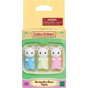 Calico Critters Marshmallow Mouse Triplets Doll Set