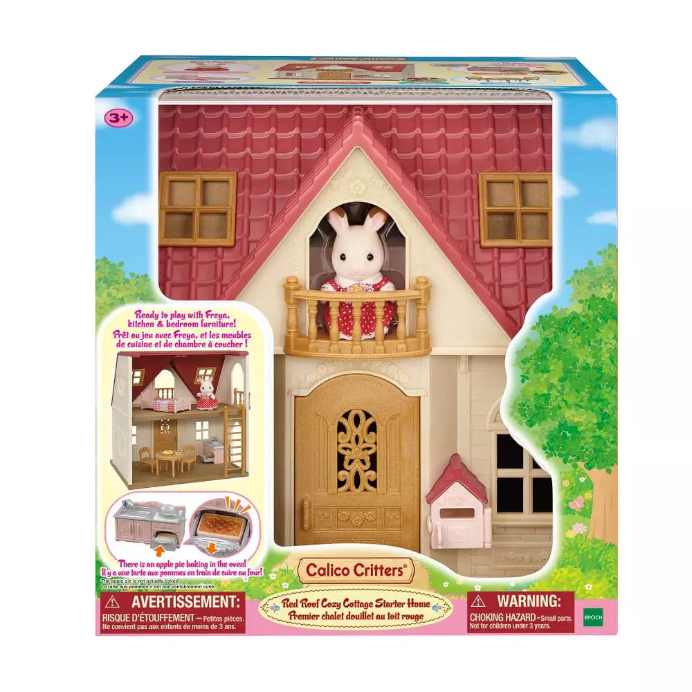 Calico Critters Red Roof Cozy Cottage Starter Home Playset