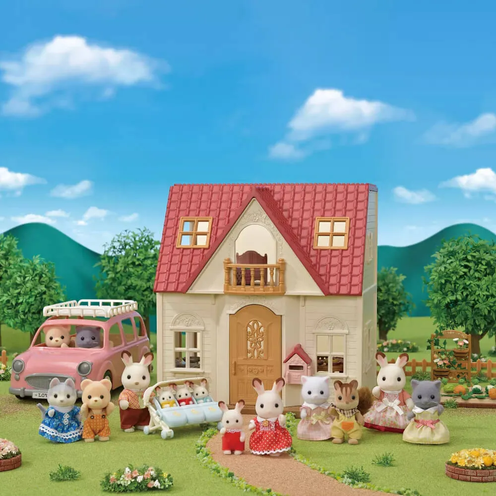 Calico Critters Red Roof Cozy Cottage Starter Home Playset