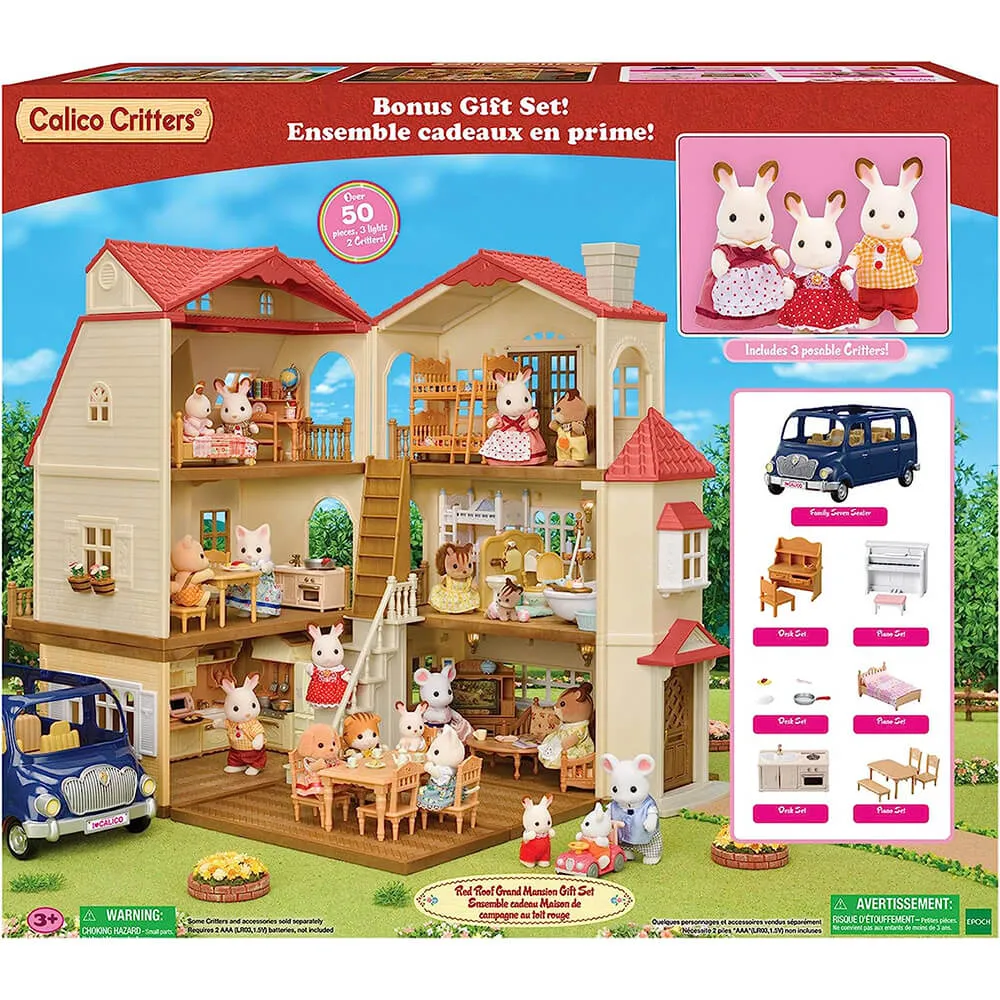 Calico Critters Red Roof Grand Mansion Gift Set