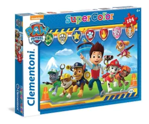 Clementoni 104 Piece SupeRColor Puzzle Nickelodeon PAW Patrol One Team