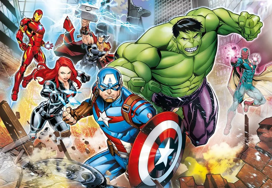Clementoni 180 Piece SupeRColor Puzzle Marvel Avengers Featuring Black Widow