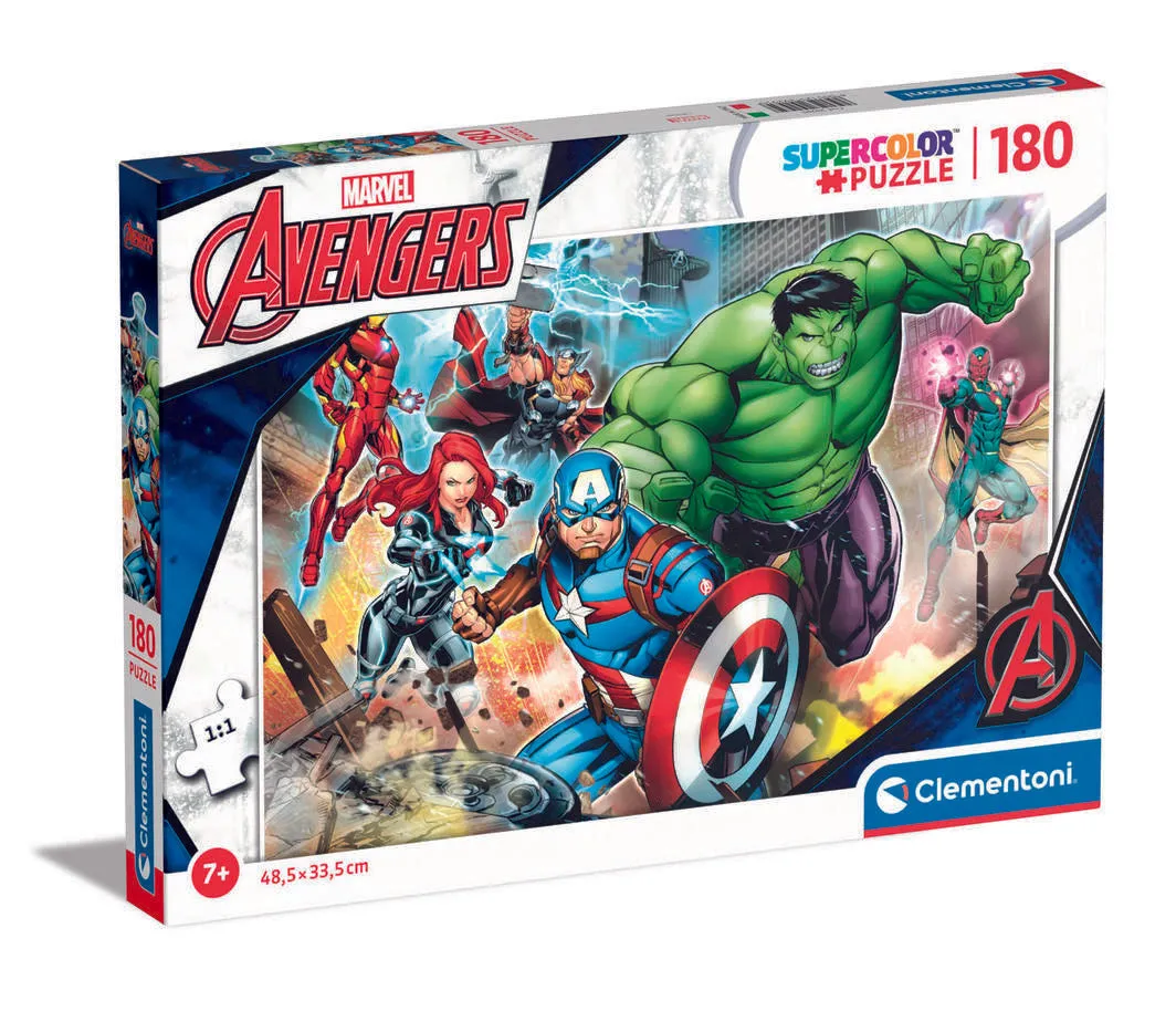 Clementoni 180 Piece SupeRColor Puzzle Marvel Avengers Featuring Black Widow