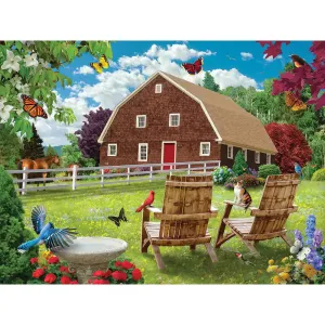 Countryside Comfort Jigsaw Puzzle Bits and Pieces