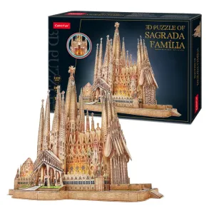 Cubic Fun 3D Puzzle Sagrada Familia With Led Lights