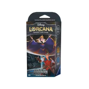 Disney Lorcana TCG Rise of the Floodborn Starter Deck (Maleficent and Gaston)