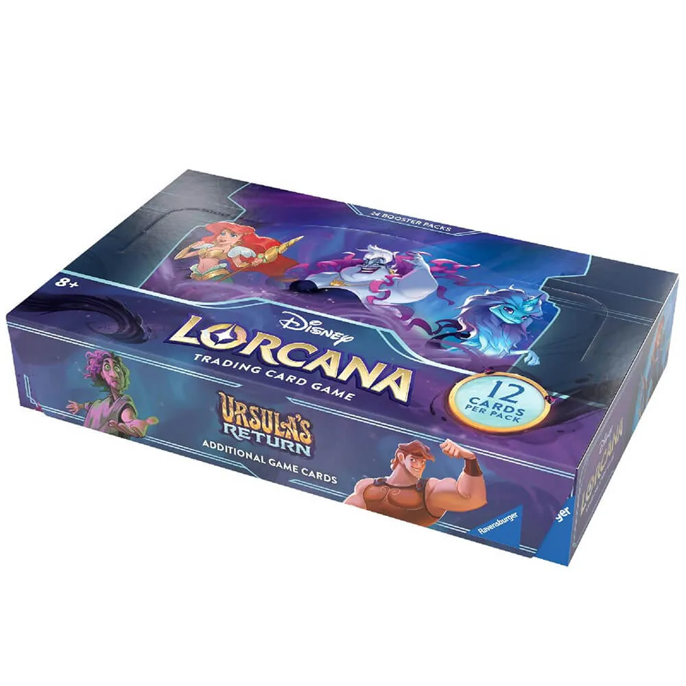 Disney Lorcana TCG Ursula's Return Booster Display Box (24 Booster Packs)