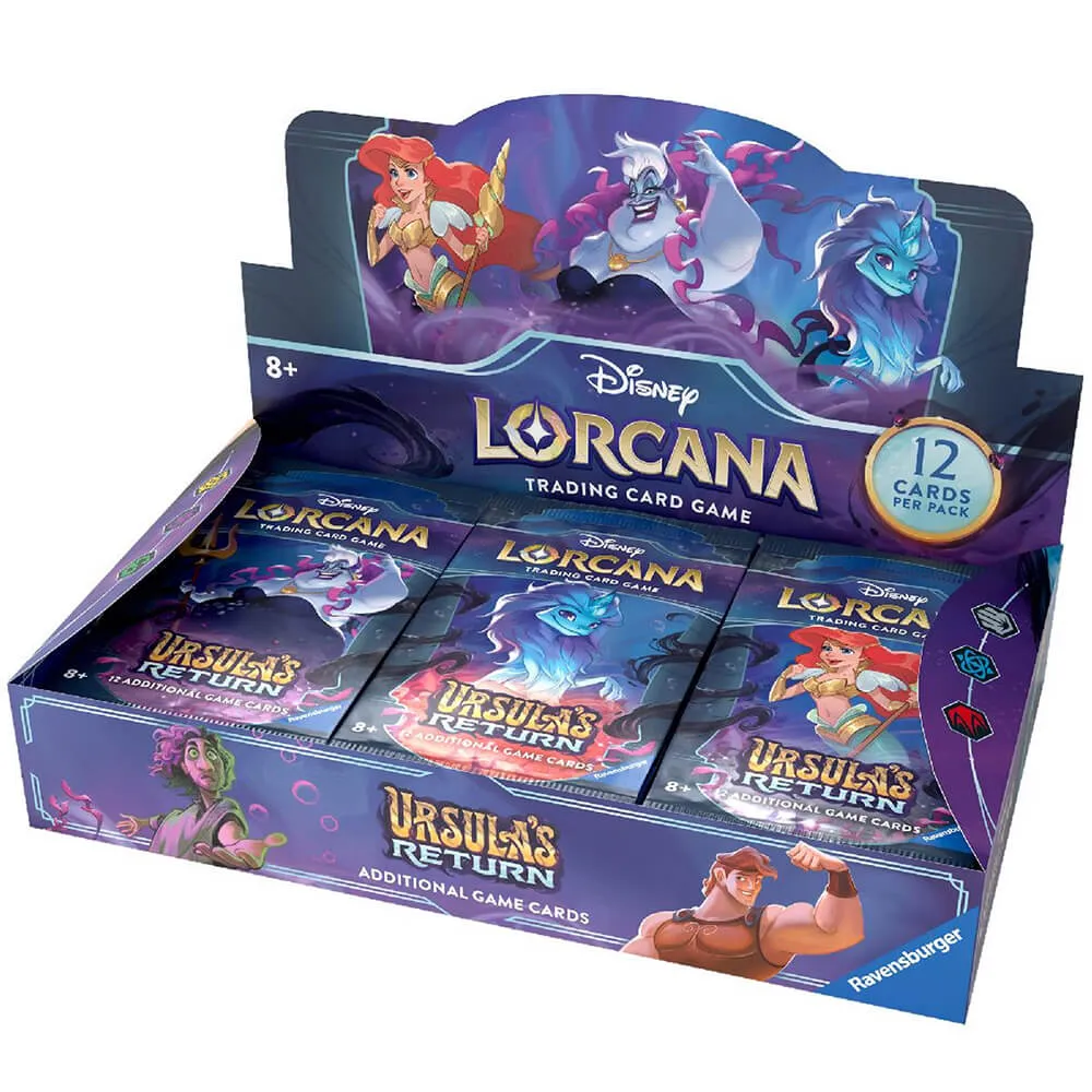 Disney Lorcana TCG Ursula's Return Booster Display Box (24 Booster Packs)