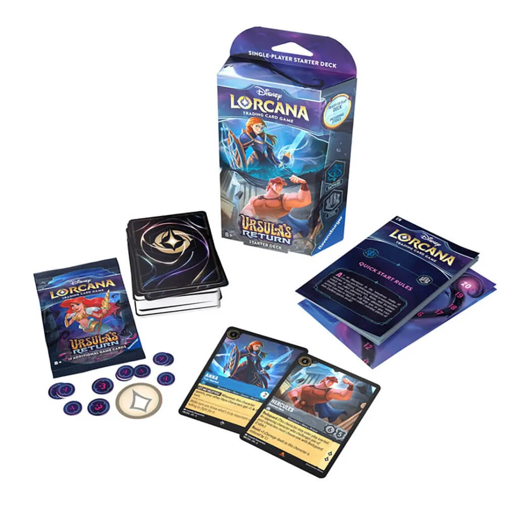 Disney Lorcana TCG Ursula's Return Stand Together Starter Deck (Anna and Hercules)