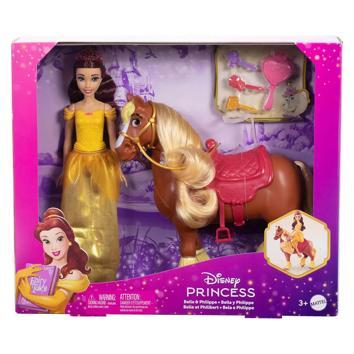 Disney Princess Belle and Philippe Playset