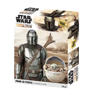 Disney Star Wars The Mandalorian With Grogu Prime 3D 500 Piece Puzzle