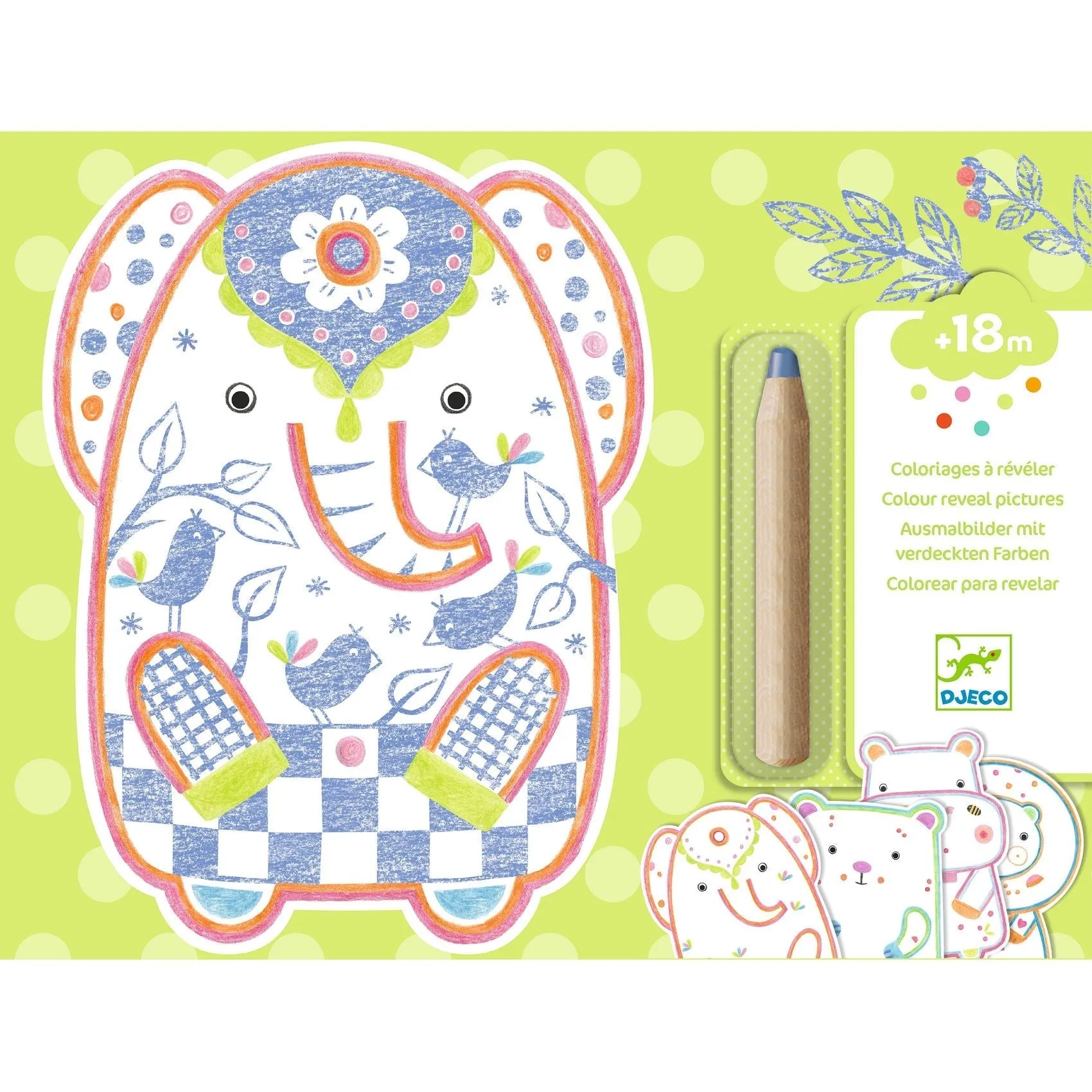 Djeco: Magic Colouring - Wild Animals