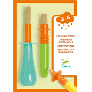 Djeco: My First Paintbrushes - 3 Pack