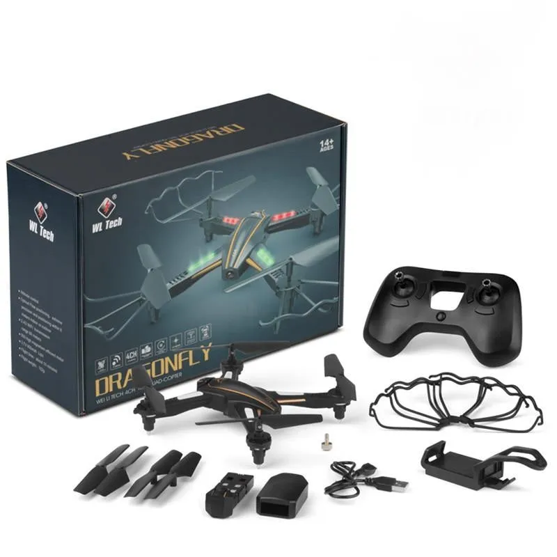 Dragonfly 4 Channel Remote Control Quad-Copter Drone With Camera