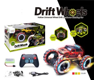 Drift Wheels 1:12 Remote Control Dancing Rock Crawler With Lights Assorted Styles