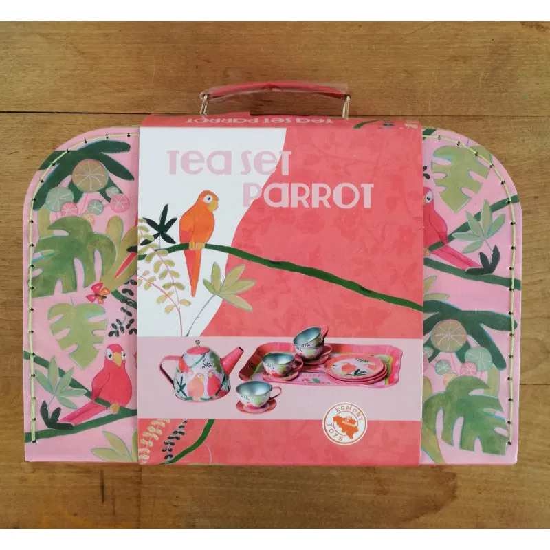 Egmont Toys Tin Tea Set Parrot