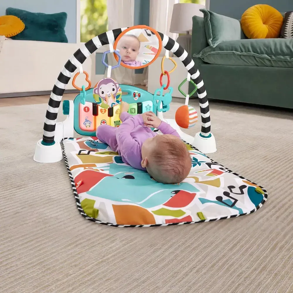 Fisher-Price Glow and Grow Kick & Play Piano Gym (Blue)