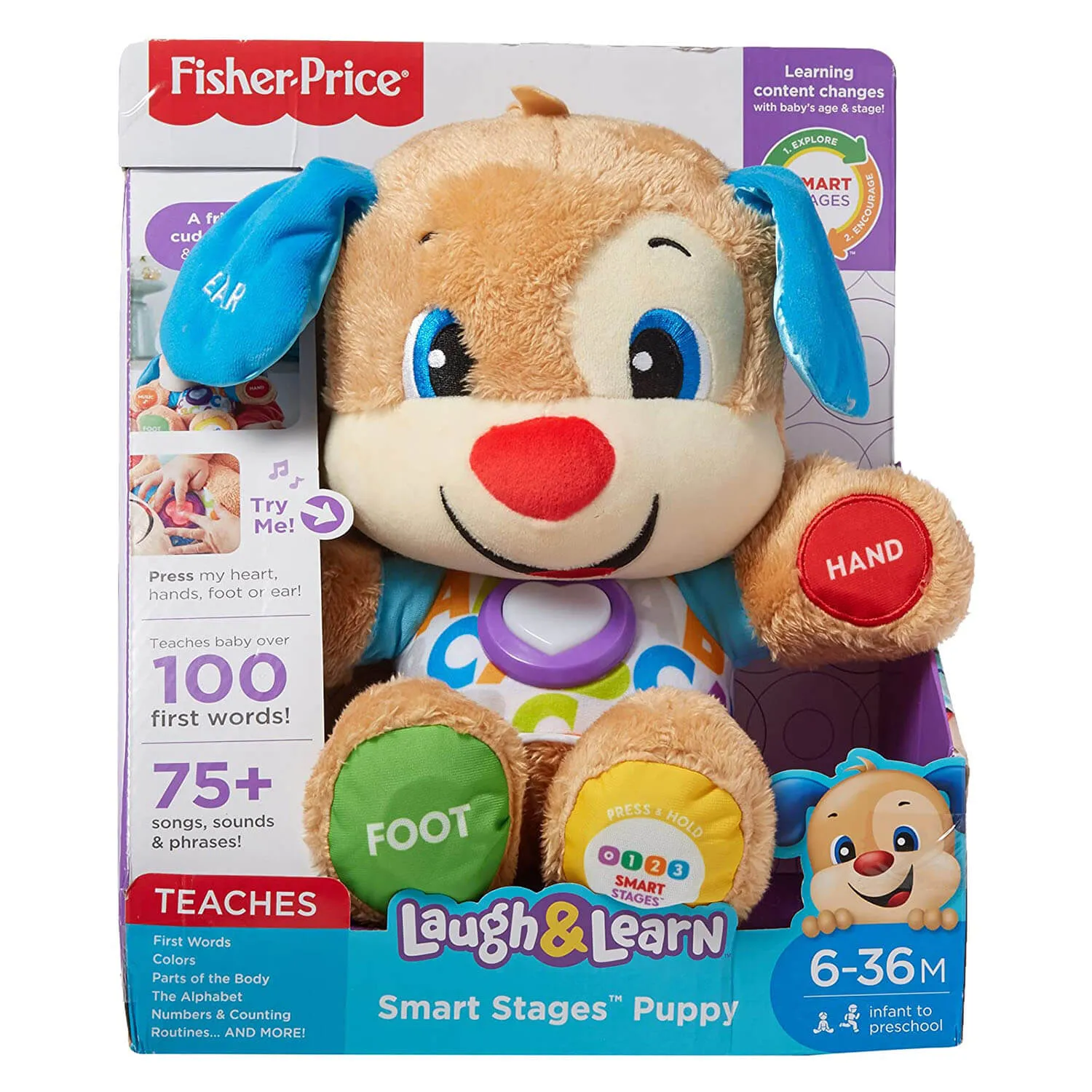 Fisher-Price Laugh and Learn Smart Stages Puppy Interactive Plush