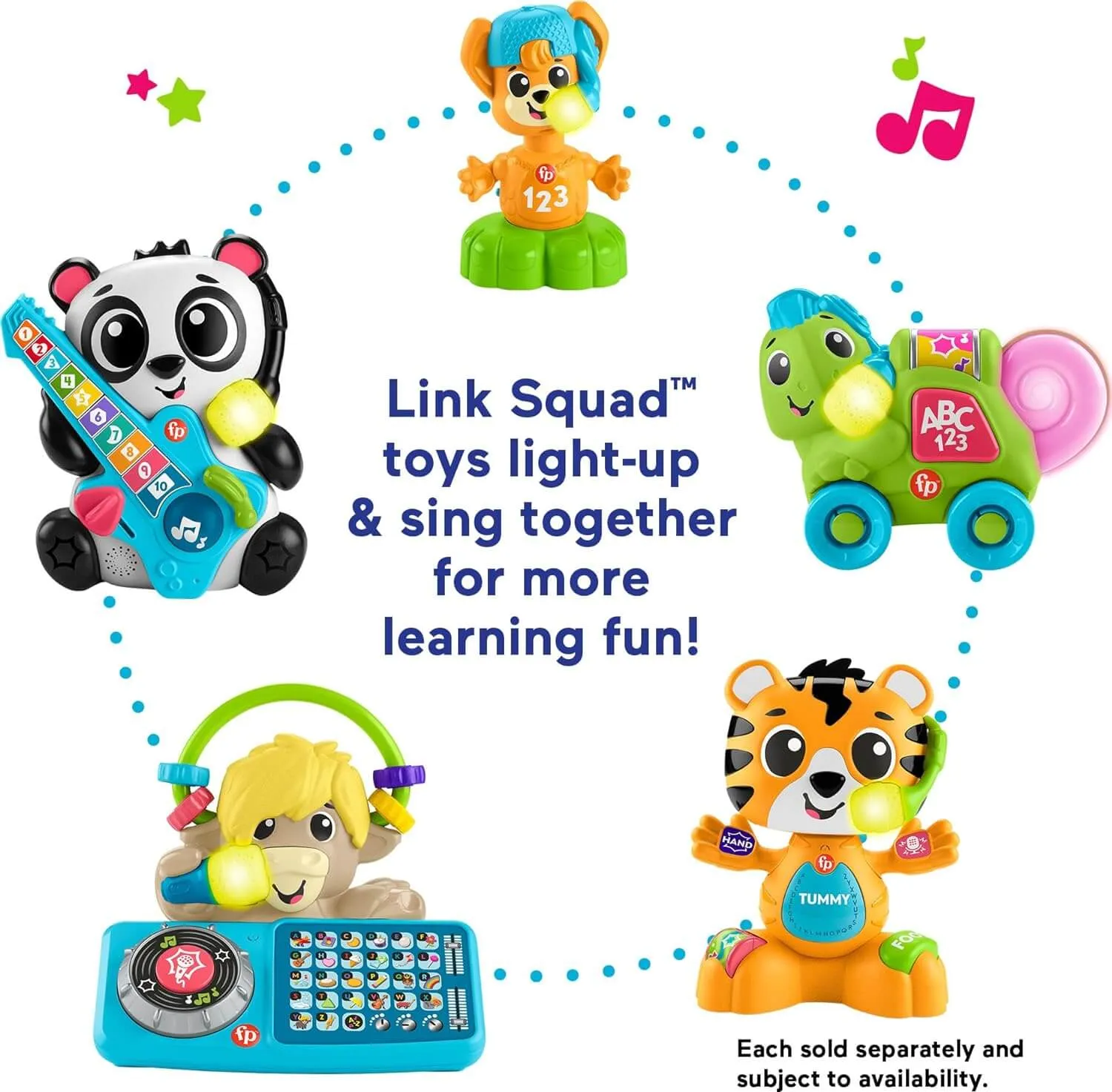 Fisher-Price Link Squad Opposites Fox Baby Learning Toy