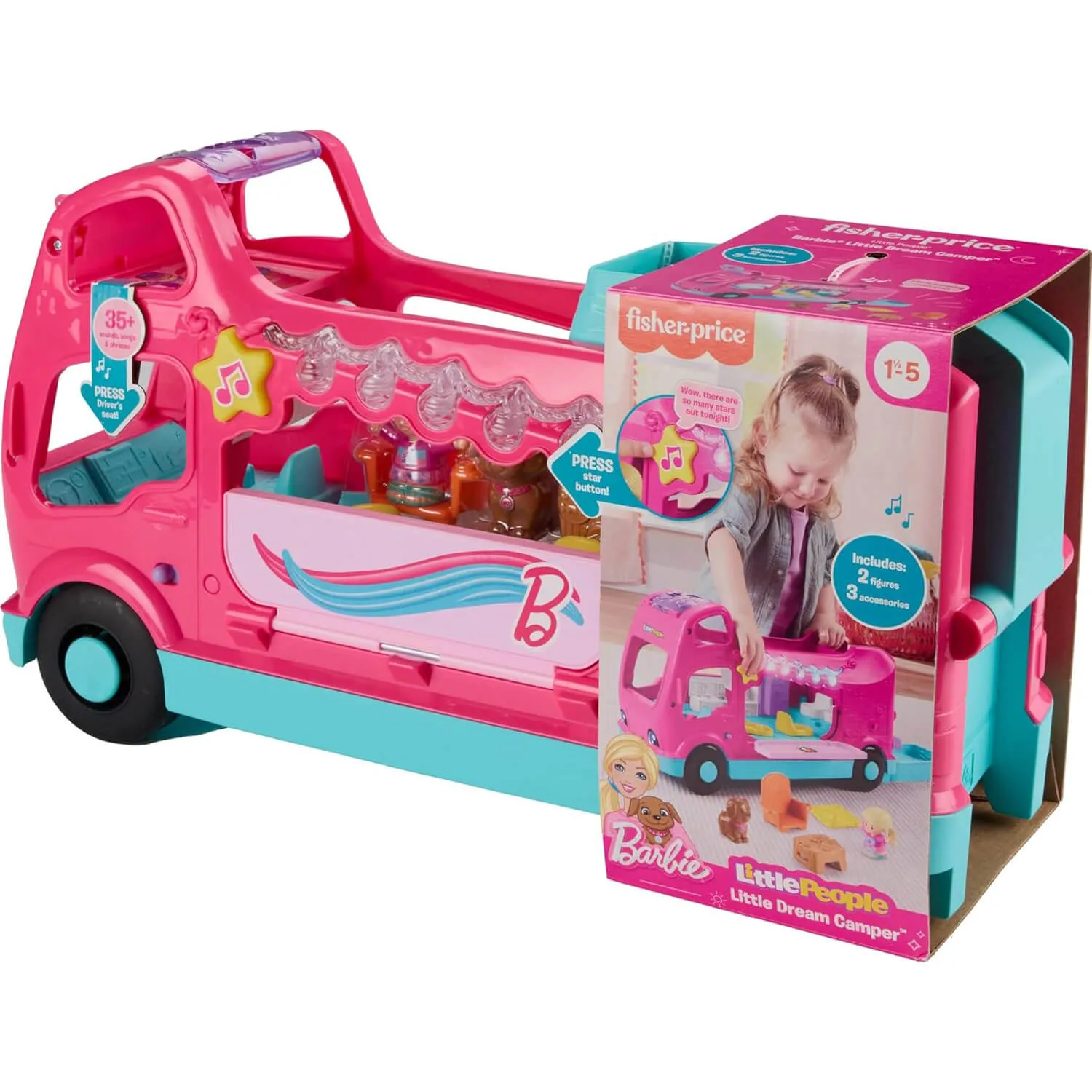 Fisher-Price Little People Barbie Little Dream Camper RV Playset