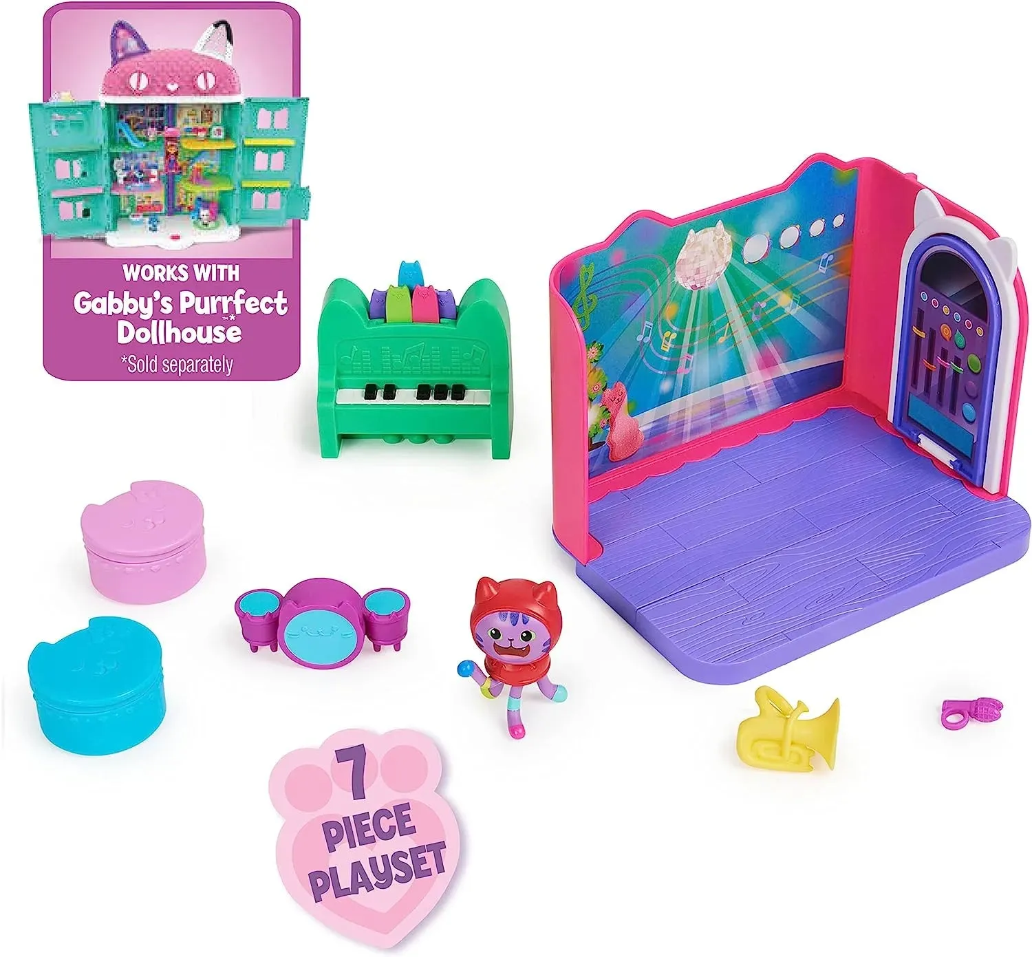 Gabby's Dollhouse Deluxe Room DJ Catnip's Music