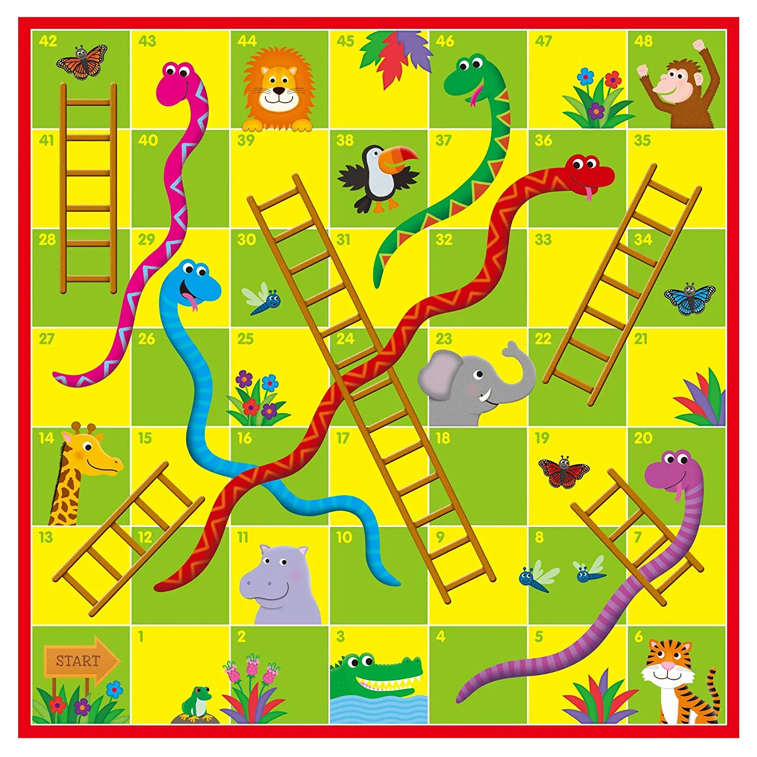 Galt Giant Snakes & Ladders Puzzle Wise - Kids Toys