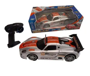 Game Rally Remote Control 1:12 Touring Car Porsche Silver