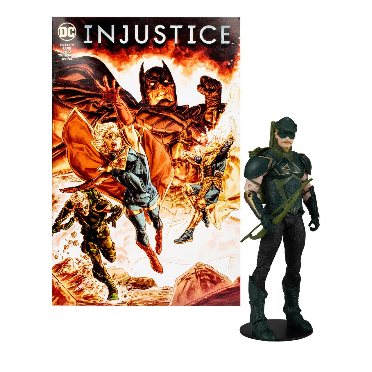Green Arrow w/ Injustice 2 Comic (DC Page Punchers) 7" Figure by Mcfarlane Toys