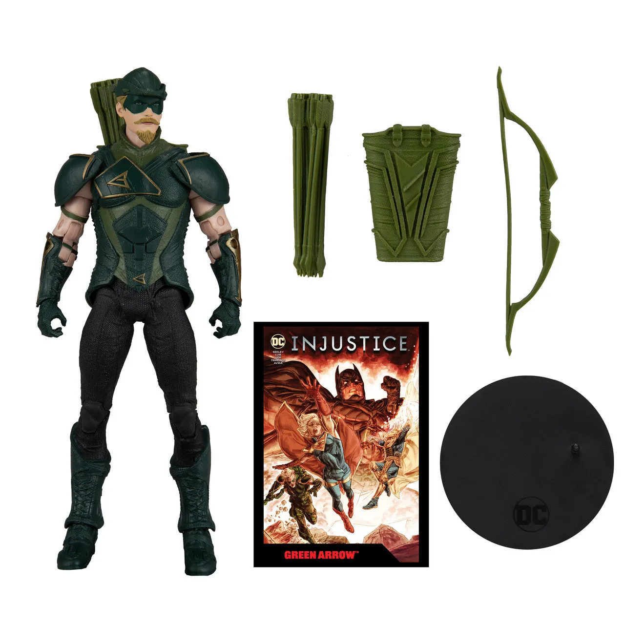 Green Arrow w/ Injustice 2 Comic (DC Page Punchers) 7" Figure by Mcfarlane Toys