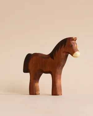 Handmade Holzwald Dark Brown Horse Odin Parker
